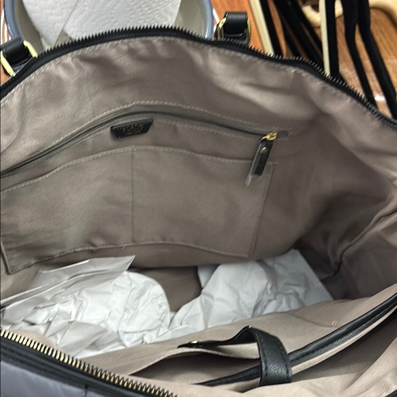 Tutilo Stylish Navy Quilted Tote Bag - Picture 4 of 8